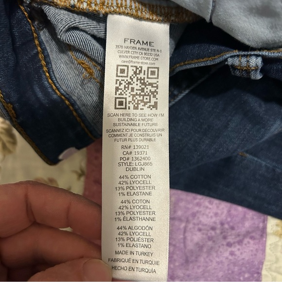 Frame Le Gracon Jeans‎ Size 29 - Picture 5 of 8